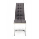 Dining chair S-117 /1060*425*580 chrome plated metal / leatherette color Gray Wind Furniture