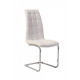 Dining chair S-117 /1060*425*580 chrome plated metal / leatherette color White Wind Furniture