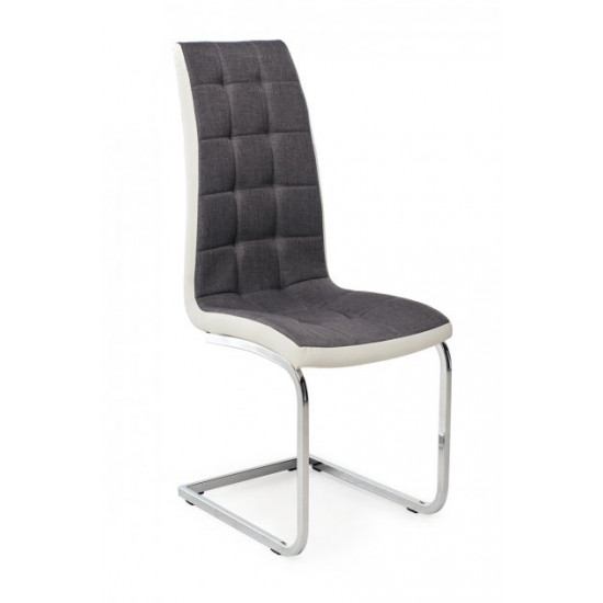 Dining chair S-117 /1060*425*580 chrome plated metal / leatherette color Gray Wind Furniture