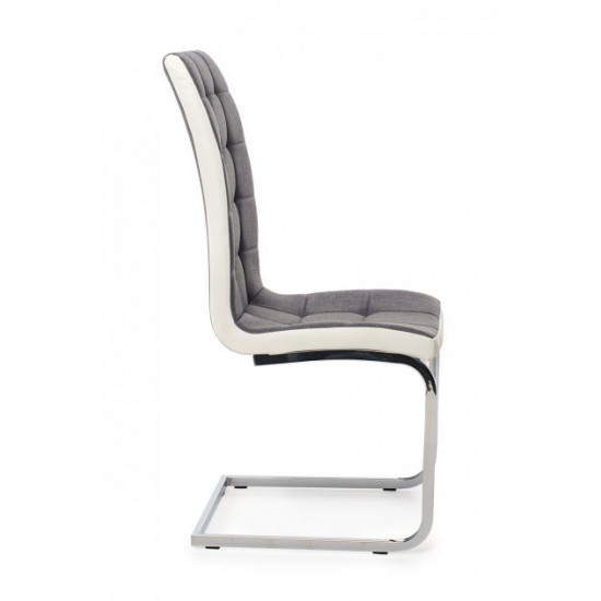 Dining chair S-117 /1060*425*580 chrome plated metal / leatherette color Gray Wind Furniture