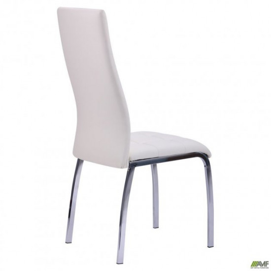 Dining chair Castile 101*430*530 Metal/Leatherette, chrome color/Milk AMF