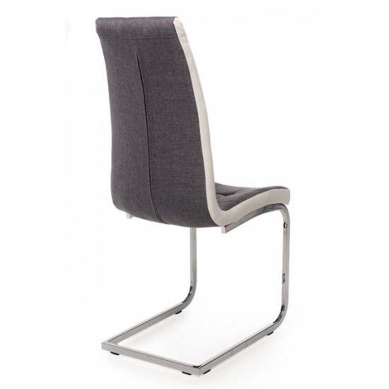 Dining chair S-117 /1060*425*580 chrome plated metal / leatherette color Gray Wind Furniture