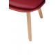 Dining chair P-01/800*480*560 Wood/plastic+leatherette color Burgundy Wind Furniture