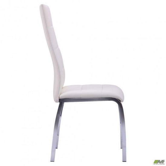 Dining chair Castile 101*430*530 Metal/Leatherette, chrome color/Milk AMF