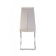 Dining chair S-117 /1060*425*580 chrome plated metal / leatherette color White Wind Furniture