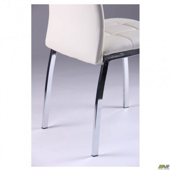 Dining chair Castile 101*430*530 Metal/Leatherette, chrome color/Milk AMF