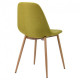 Dining chair Lucia 870*440*520 Steel/Textile, color beech/Light olive AMF