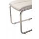 Dining chair S-117 /1060*425*580 chrome plated metal / leatherette color White Wind Furniture