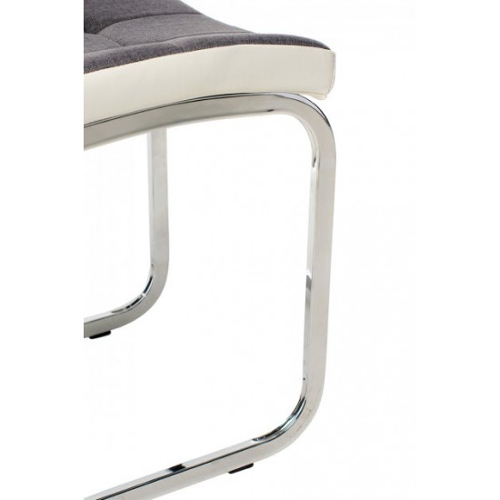 Dining chair S-117 /1060*425*580 chrome plated metal / leatherette color Gray Wind Furniture