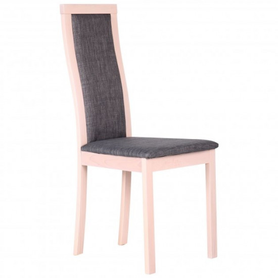 Dining chair Burton 1000*450*540 Wood/Textile, color bleached beech/graphite AMF