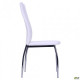 Dining chair Nicholas 1000*440*530 Metal/Leatherette, chrome/White AMF