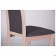 Dining chair Burton 1000*450*540 Wood/Textile, color bleached beech/graphite AMF