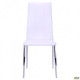 Dining chair Nicholas 1000*440*530 Metal/Leatherette, chrome/White AMF