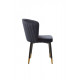 Soft dining chair M-36 /800*550*565 metal/fabric color Indigo Wind Furniture