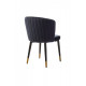 Soft dining chair M-36 /800*550*565 metal/fabric color Indigo Wind Furniture