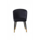 Soft dining chair M-36 /800*550*565 metal/fabric color Indigo Wind Furniture