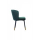 Soft dining chair M-36 /800*550*565 metal/fabric color Emerald Wind Furniture