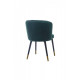 Soft dining chair M-36 /800*550*565 metal/fabric color Emerald Wind Furniture