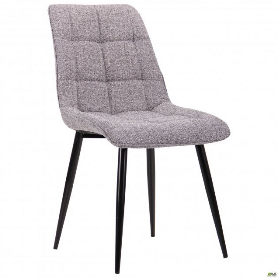 Dining chair Arkansas 880*490*610 Steel/Textile, color black/melange gray AMF