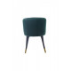 Soft dining chair M-36 /800*550*565 metal/fabric color Emerald Wind Furniture