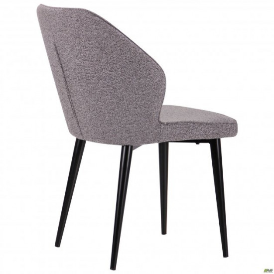 Dining chair Michigan 850*480*600 Steel/Textile, color black/melange gray AMF