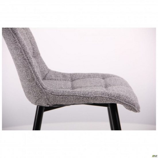 Dining chair Arkansas 880*490*610 Steel/Textile, color black/melange gray AMF