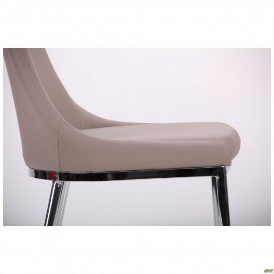 Kitchen chair Catalonia 860*460*560 Metal/leatherette, color chrome/gray quartz AMF