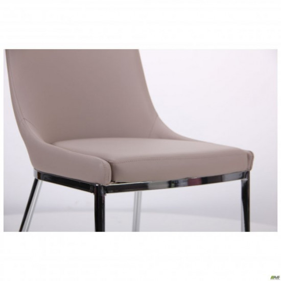 Kitchen chair Catalonia 860*460*560 Metal/leatherette, color chrome/gray quartz AMF