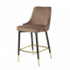 Bar stool B-128/390*470*910 corduroy color Mocha/painted metal Wind Furniture