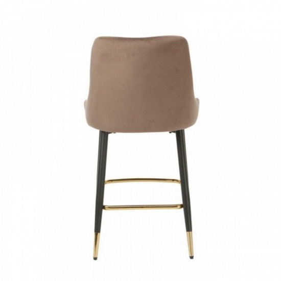 Bar stool B-128/390*470*910 corduroy color Mocha/painted metal Wind Furniture