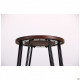 Bar stool Hendrix 750*330*400 Steel/Wood, black/walnut AMF