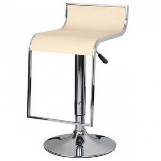 Bar chair Zh8 560/780*370*420 Metal/leatherette, color Chrome/Beige Group SDM