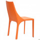 Chair Artisan orange leather 860*450*590 Steel/Leather, color Orange AMF