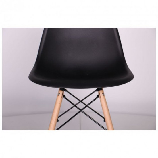 Chair Aster RL Wood 830*460*530 Wood/Plastic, color Beech/Black AMF