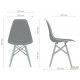 Chair Aster RL Wood 830*460*530 Wood/Plastic, color Beech/Black AMF