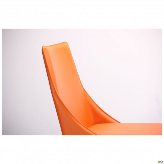 Chair Artisan orange leather 860*450*590 Steel/Leather, color Orange AMF