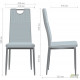 Dining chair AMF Alabama black/nubuck concrete 545808