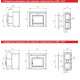 Wood-burning heater Novaslav Horizontal PKS-02 G, 18 cubic meters