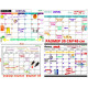 Planner Diary with Marker Magnetic Motivator for the Month on the Refrigerator A3