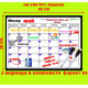 Planner Diary with Marker Magnetic Motivator for the Month on the Refrigerator A3