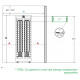 Electric heater HUUM STEEL, 6 kW, 10 cubic meters, 380V