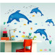 Interior wall sticker Green Life Dolphins AY7177