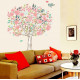 Interior wall sticker Green Life Tree with birds DF5103