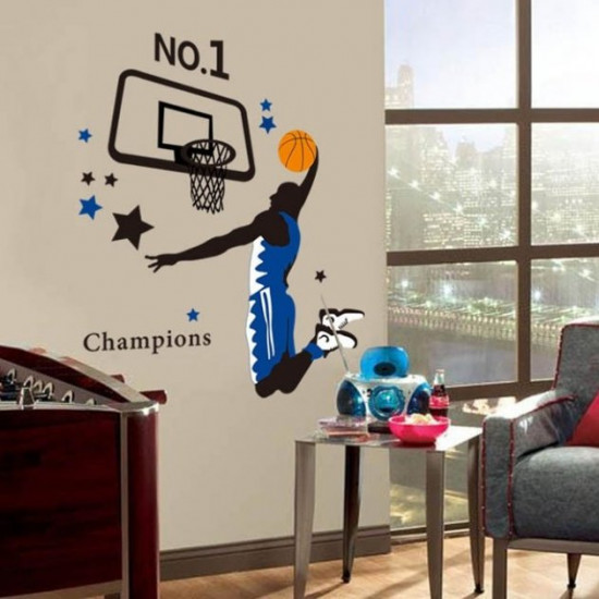 Interior wall sticker Green Life Basketball AY1940