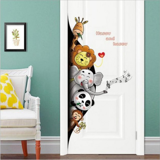 Children's wall sticker Green Life Animals SK9360