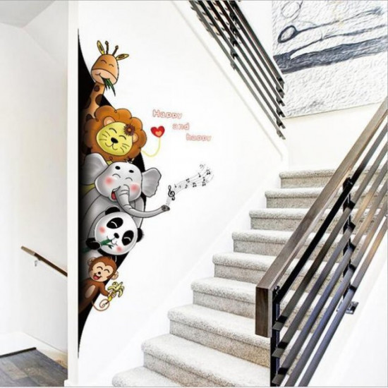 Children's wall sticker Green Life Animals SK9360