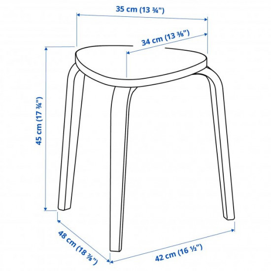 Табурет IKEA Кюрре 004.915.31