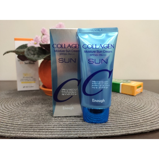 Зволожуючий сонцезахисний крем із колагеном Enough Collagen Moisture Sun Cream SPF50+ PA+++