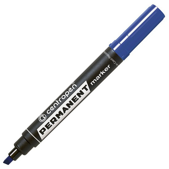 Permanent marker blue wedge-shaped 1-4.6 mm, Centropen 8576