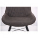 Dining chair AMF Hazer frame black / upholstery cowboy basalt brown